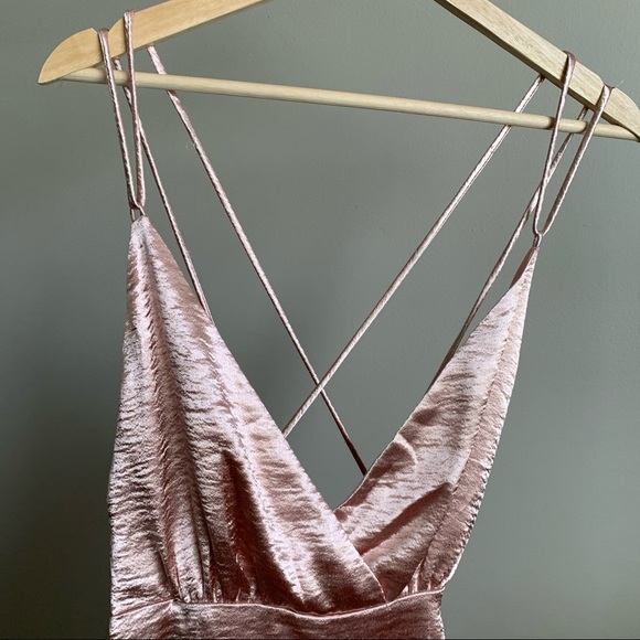 Shimmery Strappy Mini Dress - Picture 2 of 8